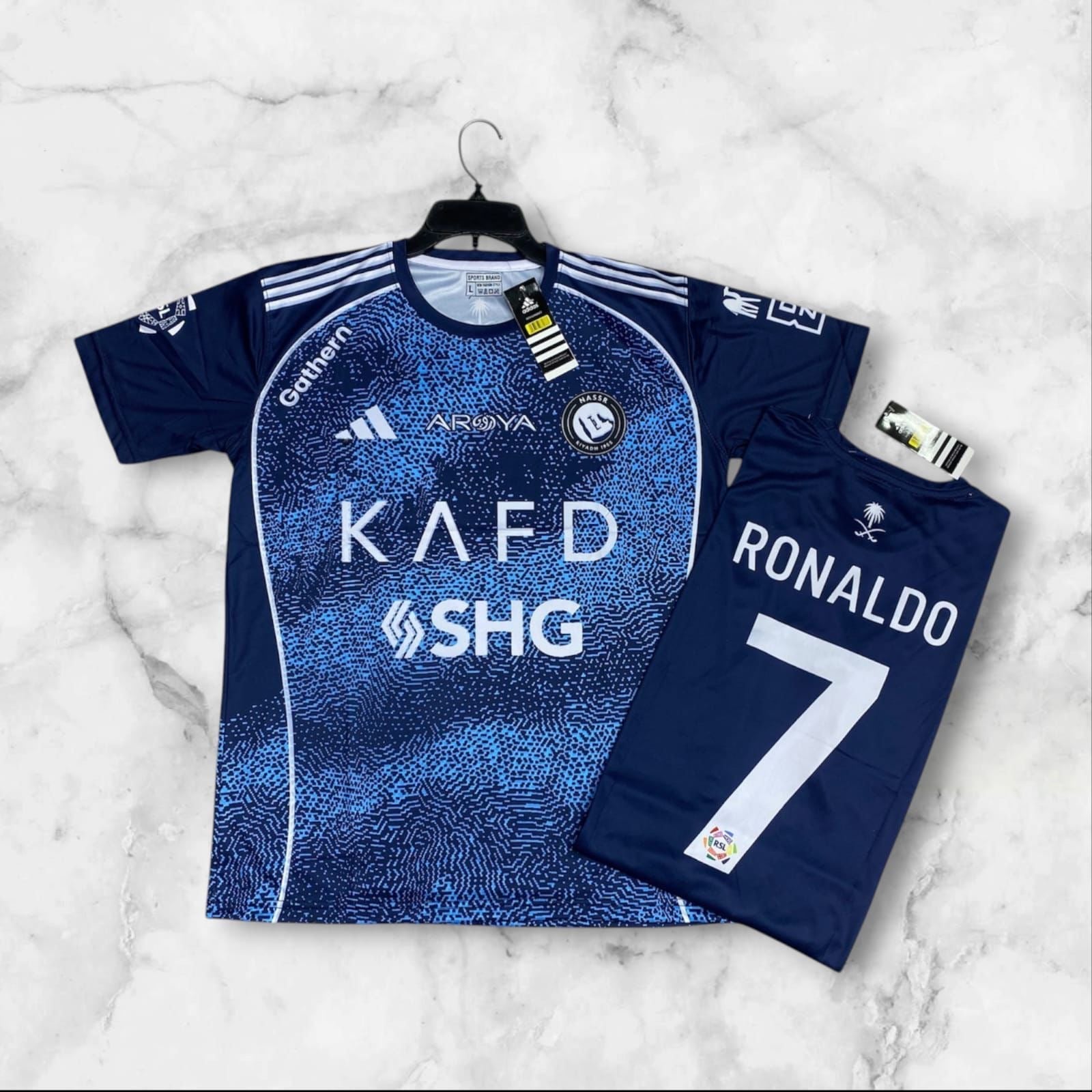 Al Nassr Home Jersey - Ronaldo #7 (Navy Blue)