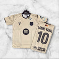 Spain Away Jersey - Lamine Yamal #19 (Cream/Maroon)